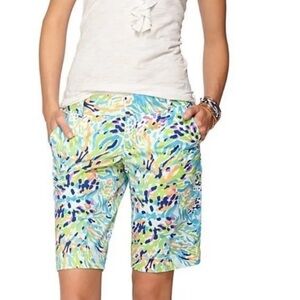 Lilly Pulitzer Chipper Bermuda Shorts in Resort White Sea Soirée
